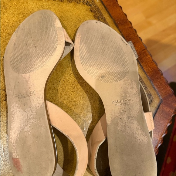 Zara Collection leather flat sandals size 38/8 - Picture 4 of 4